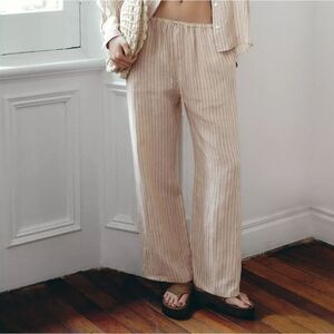 ZARA 100% LINEN PANTS ZW COLLECTION